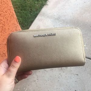 Gold Michael Kors Wallet